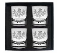 Art Pewter Macdonald (Di The Isles ) Clan Crest Whisky Vetro Set Di 4 Wg 4-C50