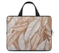 Art Pictures of Leaves - Custodia per computer portatile, ultra sottile, impermeabile, 15", con cinghia da polso