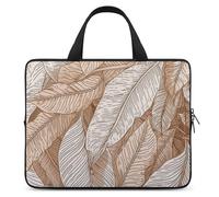 Art Pictures of Leaves - Custodia per computer portatile, ultrasottile, impermeabile, da 12", con cinghia da polso