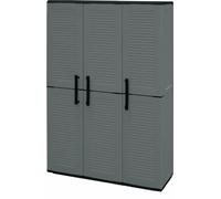 Art Plast Armadio 3 ante da esterno, alto in plastica, tuttopiani e portascope,
