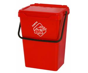 Art Plast BS35/R Cassonetto da 35 litri per la raccolta differenziata, in plastica, rosso