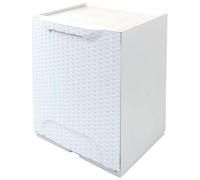 Art Plast Cassonetto per raccolta differenziata, modulare, in plastica, bianco