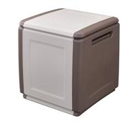 Baule Cube ArtPlast multiuso 1 modulo capienza 130 lt Tortora/Ecru' 54x53xH57 cm