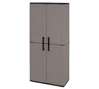 Art Plast E71/PS Armadio in plastica Alto con portascope-Economico, Grigio