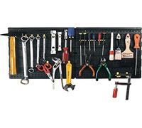 Art Plast Pannello in polipropilene più 19 ganci classificati, nero/giallo, L 646 x P 17 x H 385 mm