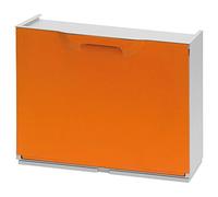 Art Plast U50/1A Scarpiera in Plastica, Arancione/Bianco