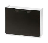 Art Plast U50/1N Scarpiera in Plastica, Nero/Bianco