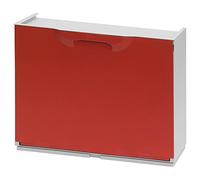 Scarpiera in plastica ArtPlast 51x17x40 rossa bianco componibile modulabile