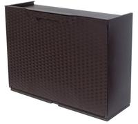 Art Plast U50/FRM Scarpiera in plastica, Effetto Rattan, Marrone