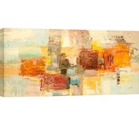 ART PRINT CAFE' - Quadri astratti moderni - stampa su tela - Lucas, Luci d'estate - 120x60 cm