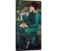 ART PRINT CAFE' - Quadro arte moderna - stampa su tela - Dante Gabriel Rossetti - Sogno ad occhi aperti, 1880, 1880-100x50 cm