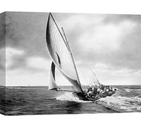 ART PRINT CAFE' - Quadro Foto Barca a Vela - Stampa su Tela - Anonimo, Navigando al Largo del Porto di Sidney - 60x40 cm