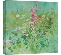 ART PRINT CAFE' - Quadro moderno floreale - stampa su tela - Nel Whatmore - Fiori ed erbe spontanee - 70x70 cm