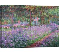 ART PRINT CAFE' - Quadro, Stampa su Tela - Claude Monet, Il Giardino dell'artista a Giverny - 60x40 cm