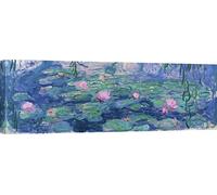 ART PRINT CAFE' - Quadro - Stampa su Tela - Claude Monet, Ninfee - 150x50 cm