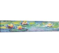 ART PRINT CAFÉ - stampa su tela - Claude Monet, Nymphéas - misura 100x20 cm