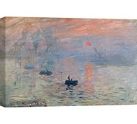 ART PRINT CAFE' Stampa su tela Monet, Impressione, Sole nascente, 60x40 | Stampe quadri famosi, stampe da parete