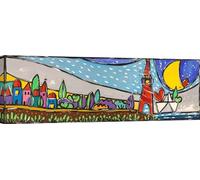 ART PRINT CAFE' Stampa su tela: Wallas, Finalmente a casa, 150x50
