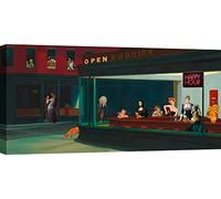 ART PRINT CAFE' - Stampe da parete moderne, quadri moderni soggiorno - stampa su tela - Quadro Pop - Steven Hill, An Art Night Out - 120x60 cm