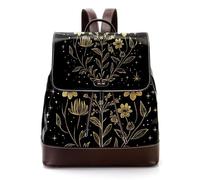 Art Puzzle Pieces Pattern PU Leather Zaino Borsa per Adulto, Moda Unisex Studenti Universitari Satchel Cartella, Multicolore 09, 27x12.3x32cm