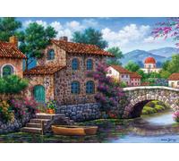 Art puzzle - Puzzle Canale fiorito - 500 Pezzi