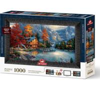 ART PUZZLE Puzzle con cornice e colla 3in1 1000 pezzi - L'ombra sul fiume