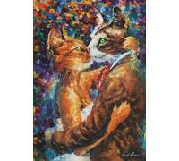 Art puzzle - Puzzle Danza dei gatti innamorati - 1000 Pezzi