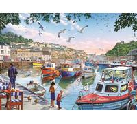 Art puzzle - Puzzle I piccoli pescatori al porto - 1000 Pezzi
