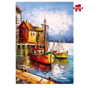 Art puzzle - Puzzle Il Porto Arancio - 500 Pezzi