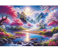 Art puzzle - Puzzle Il Walley dei ciliegi in fiore - 1500 Pezzi