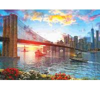 Art puzzle - Puzzle Tramonto a New York - 1000 Pezzi
