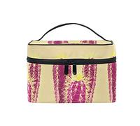 Art Retro Cactus Pianta Trucco Borsa per le Donne Cosmetici Borse Toiletry Train Case, Come nella foto, Taglia unica, Zaini