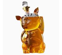 Art Scultura Statua - 1000ML Decanter Whisky, Scultura Unica In Vetro 3D A Forma Di Gatto, Decanter Per Whisky, Statua Di Bottiglia Di Vino In Vetro Con Tappo Ermetico, Bottiglia Di Vetros
