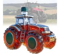 Art Scultura Statua - 300ML Decanter Whisky, Scultura 3D Di Bottiglia Di Vino E Whisky A Forma Di Trattore, Statua Artistica Di Decanter Di Whisky A Forma Di Auto, Bottiglia Di Vino Vuota(D)