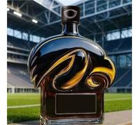 Art Scultura Statua - 300ML Decanter Whisky, Sculture Di Decanter Per Whisky In Vetro A Forma Di Occhio Di Falco 3D, Divertenti Statue Di Bottiglie Di Vino Vuote A Forma Di Aquila Animale(#3)