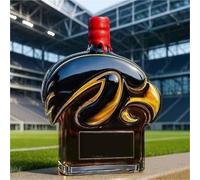 Art Scultura Statua - 300ML Decanter Whisky, Sculture Di Decanter Per Whisky In Vetro A Forma Di Occhio Di Falco 3D, Divertenti Statue Di Bottiglie Di Vino Vuote A Forma Di Aquila Animale(#5)
