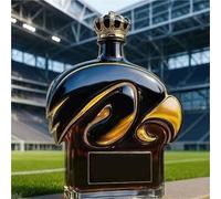 Art Scultura Statua - 300ML Decanter Whisky, Sculture Di Decanter Per Whisky In Vetro A Forma Di Occhio Di Falco 3D, Divertenti Statue Di Bottiglie Di Vino Vuote A Forma Di Aquila Animale(#4)