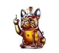 Art Scultura Statua - 300ML Decanter Whisky - Statua Di Un Divertente Decanter Per Whisky A Forma Di Animale, Nuovo Set Di Bottiglie Di Vino In Vetro Uniche Del 2025, Scultura Decorativa(Puppy)