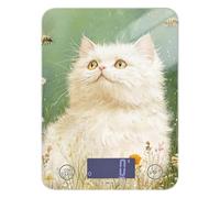 Art Selkirk Rex - Bilancia da cucina per gatti, facile da pulire, da viaggio, 5 kg/5 g, bilancia da cucina con 4 unità per preparare i pasti, per la preparazione dei pasti, la preparazione del sapone