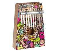 Art Series Kalimba 10 Little Monster in mogano con custodia e martello per accordatura