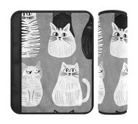 Art Singapuracats Grigio 2 pz seggiolino auto Strap Pads Protegge il collo e le spalle per Van forro para cinturon de seguridad
