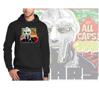 Art Society MARS x MF DOOM felpa con cappuccio nera SMALL-4XLARGE