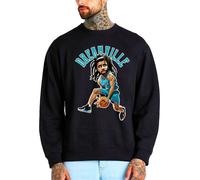 Art Society SWOD J COLE DREAMVILLE NERO Maglione Equipaggio SMALL-4XLARGE