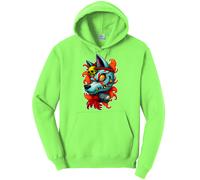 Art Society TATTOO FLASH VOL. 6 VERDE NEON Felpa con cappuccio SMALL-4XLARGE