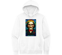 Art Society VETRATA COLORATA JIGSAW BIANCO Felpa con cappuccio SMALL-4XLARGE