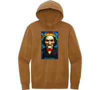 Art Society VETRATA COLORATA JIGSAW DUCK MARRONE Felpa con cappuccio