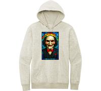 Art Society VETRATA COLORATA JIGSAW GRIGIO GIALLASTRO Felpa con cappuccio