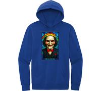 Art Society VETRATA COLORATA JIGSAW PROFONDA REALE Felpa con cappuccio