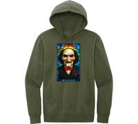 Art Society VETRATA COLORATA JIGSAW VERDE OLIVA Felpa con cappuccio