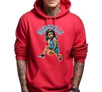 Art Society x SWOD J COLE DREAMVILLE ROSSO Felpa con cappuccio SMALL-4XLARGE